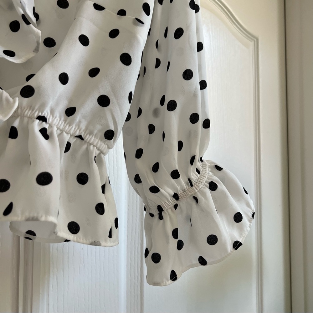 Polka Dot Ruffled Top - Picture 6 of 6